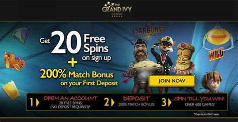 the grand ivy free spins|The Grand Ivy Casino Bonus ️ Free Spins No Deposit.